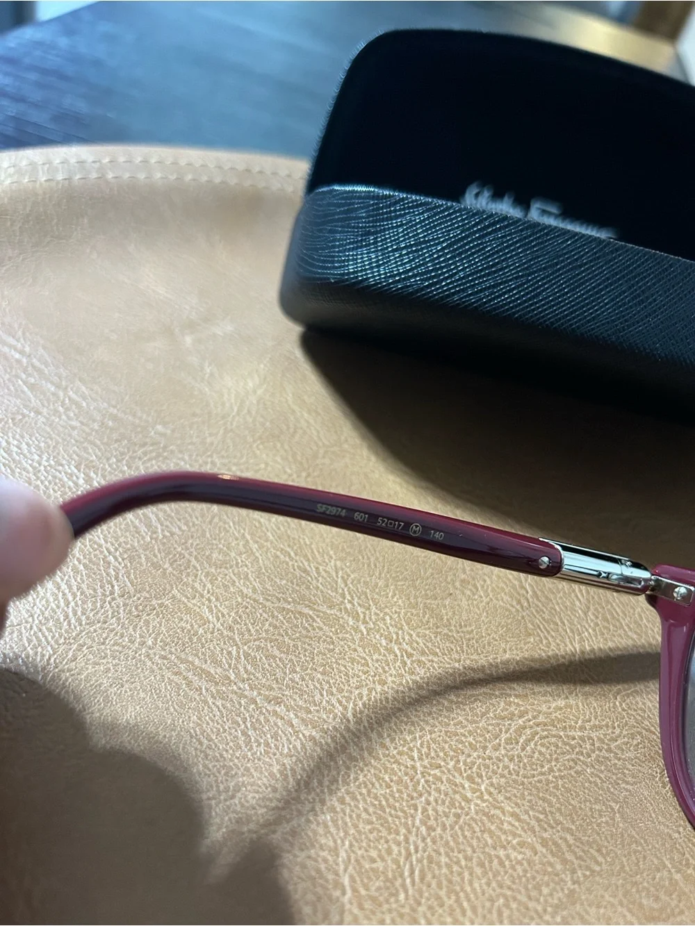 Salvatore Ferragamo Women's Burgundy Cat-Eye Glasses